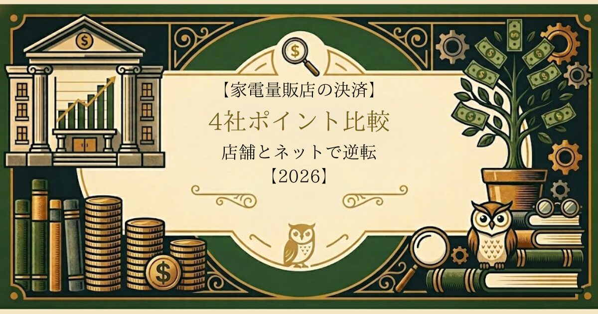 家電量販店のお得な支払い方法【2026年版】タイトル画像